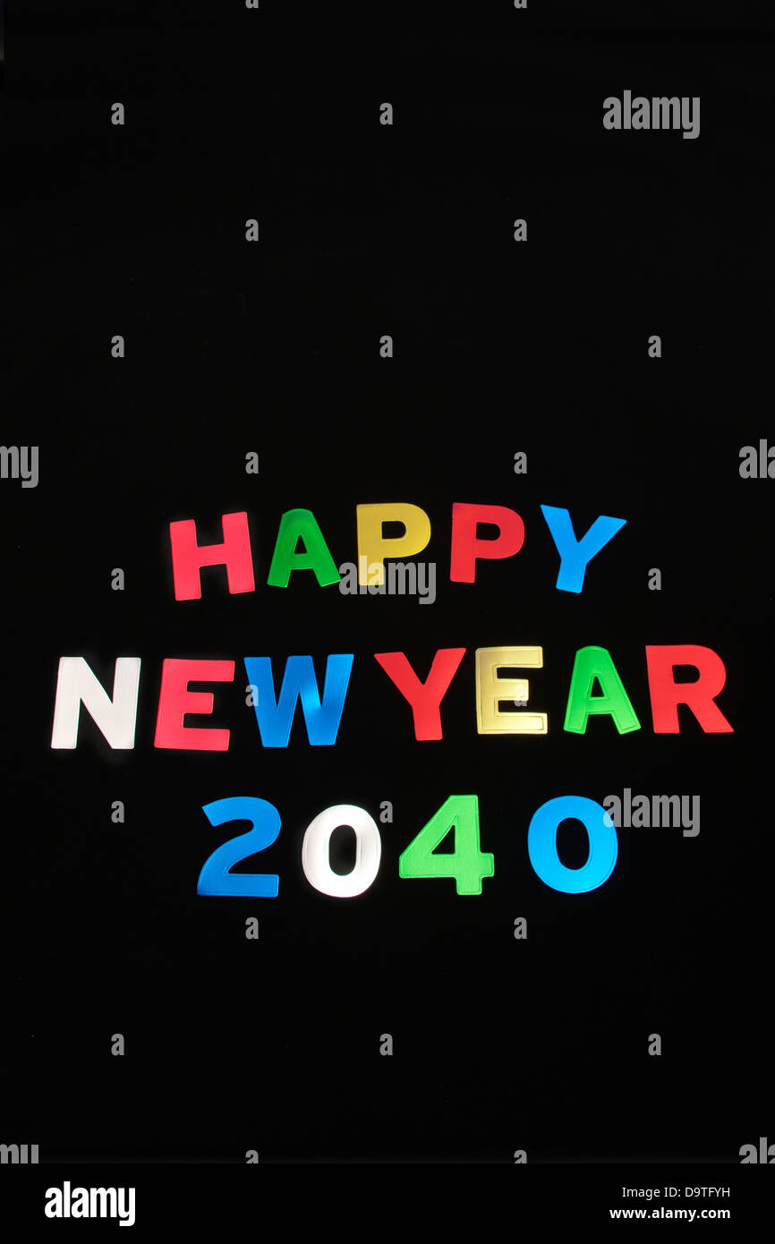 Happy New Year 2040 Stock Photo Alamy