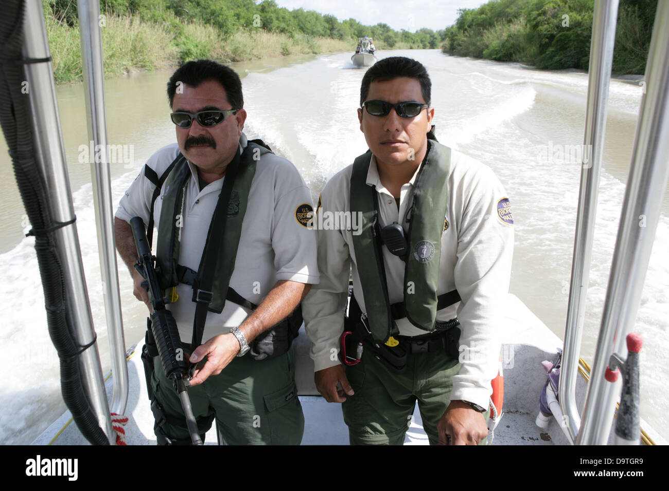 U.S. Customs and Border Protection marine units patrol the southernmost ...