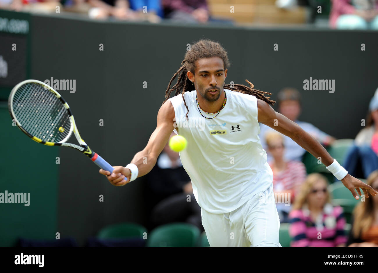 DUSTIN BROWN GERMANY THE ALL ENGLAND TENNIS CLUB WIMBLEDON LONDON ENGLAND 26 June 2013 Stock