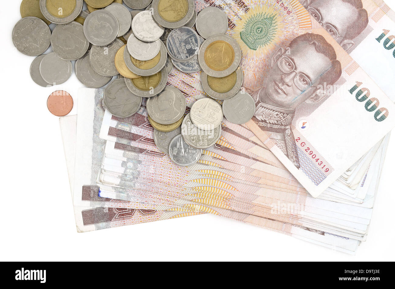 Thai Baht banknotes Stock Photo - Alamy