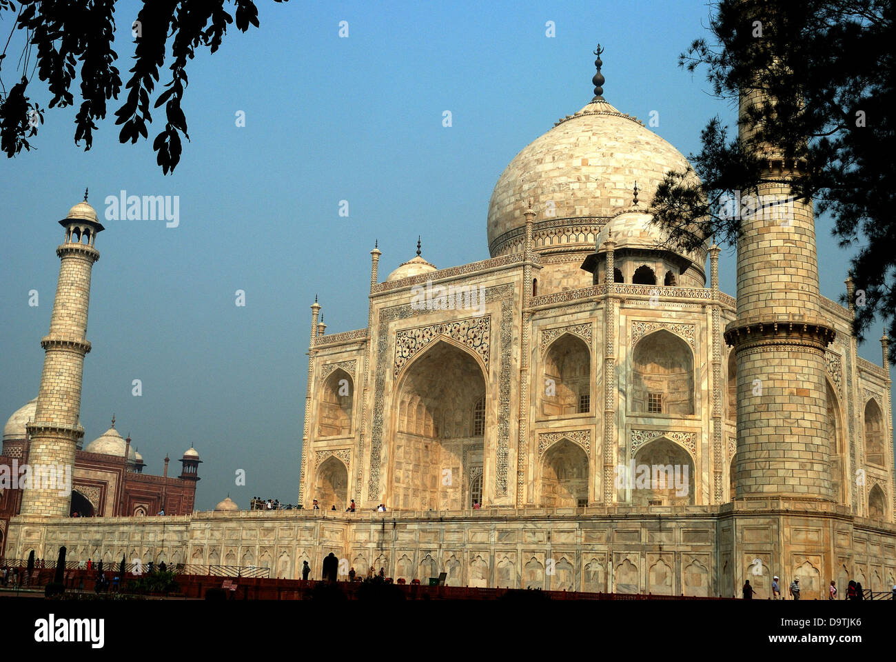 taj mahal ,agra,india. This mughal architecture is one of the wonders ...