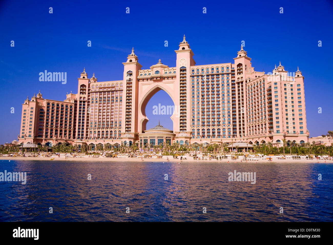 The Atlantis Dubai resort, Palm Island, Dubai, U.A.E. Stock Photo