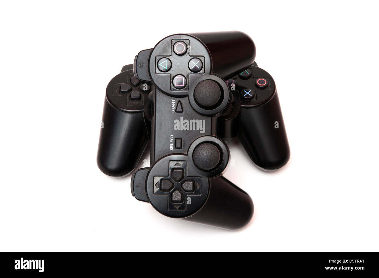gamepads on a white background Stock Photo - Alamy