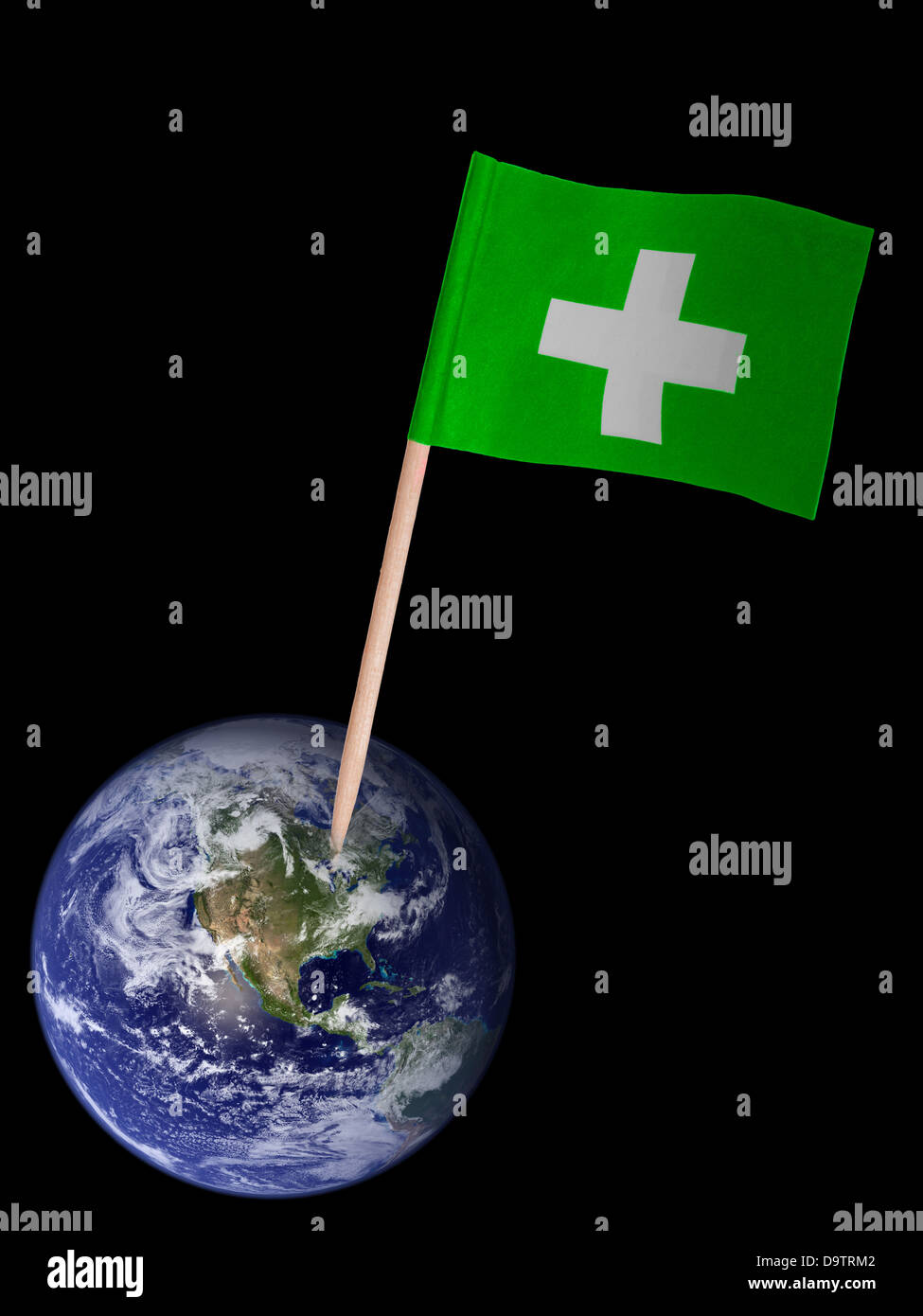 World - First Aid needed. Elements of this image provided by NASA Stock Photo