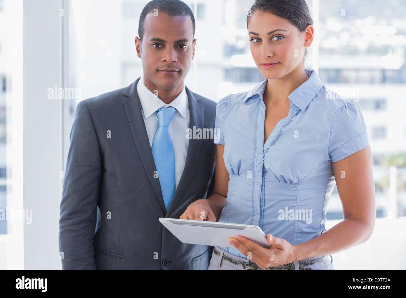Business team looking at camera office hi-res stock photography and ...