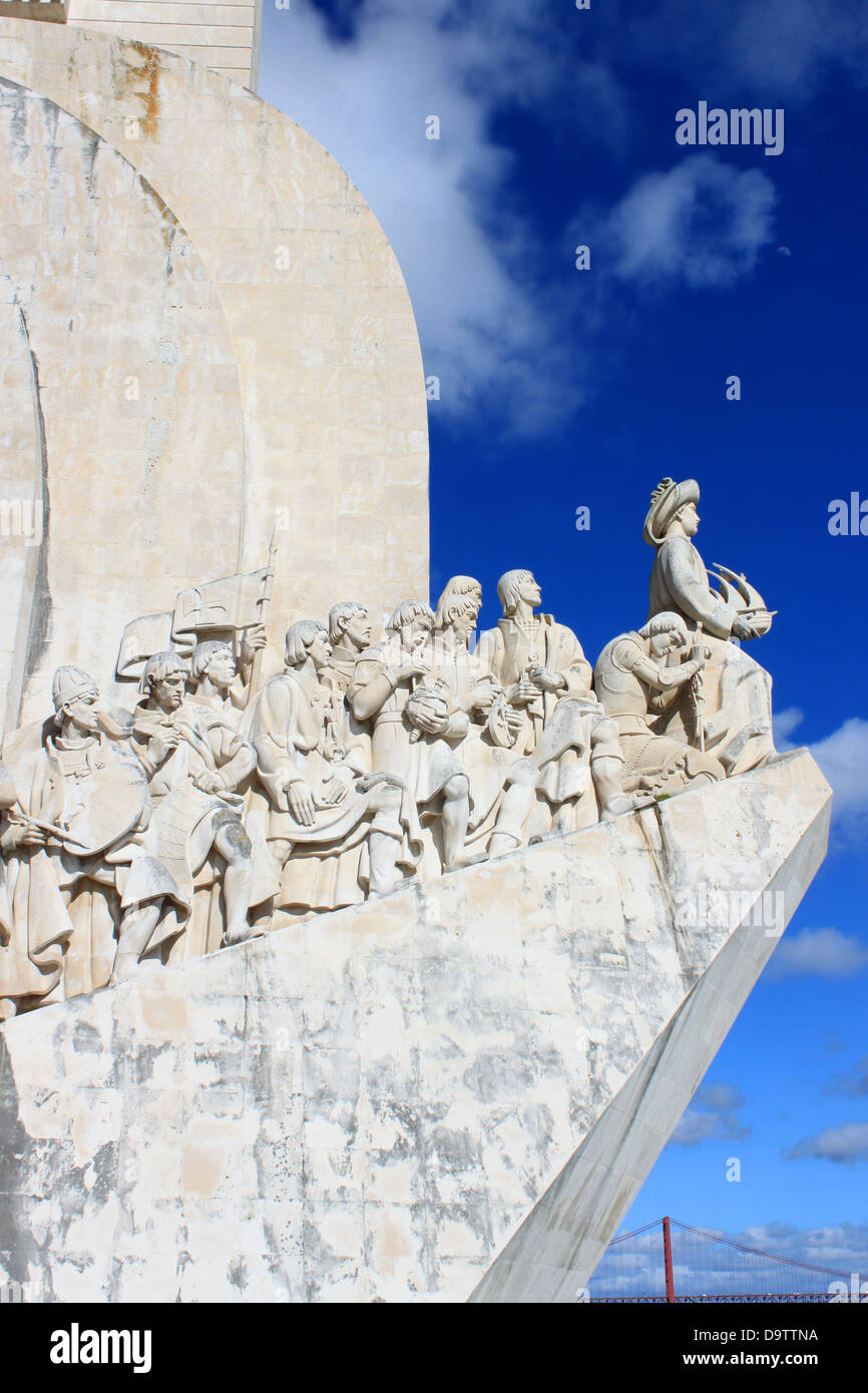 The Monument to the Discoveries in Belem, Lisbon, Portugal Stock Photo