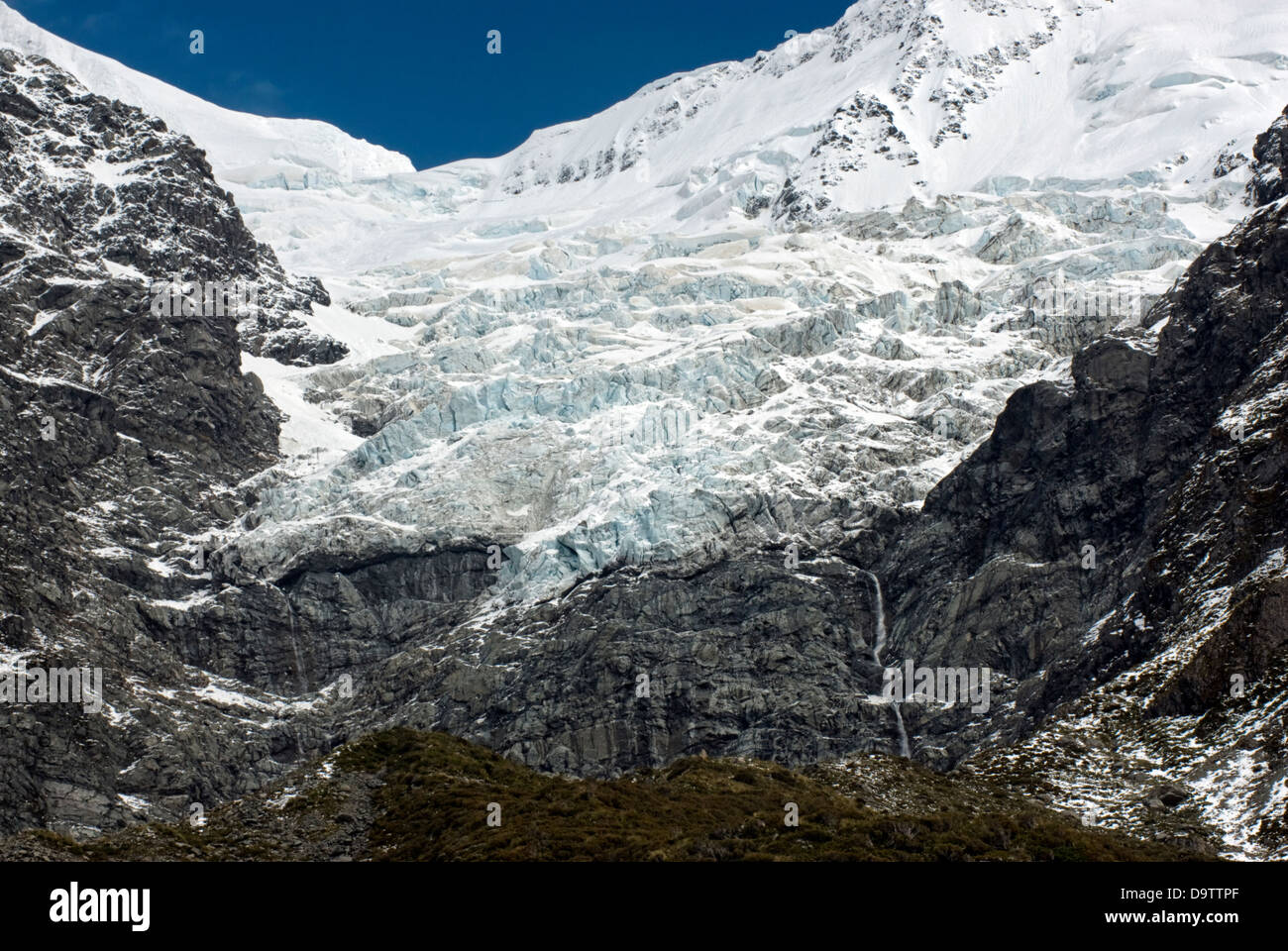 Glacier in Mount Cook National Park, New Zealand Stock Photo Alamy