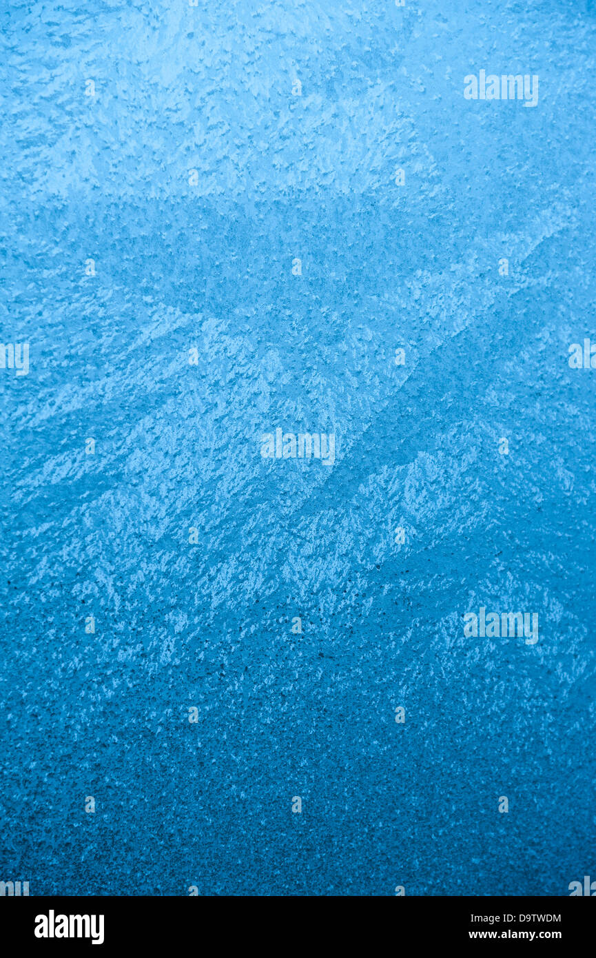 Abstract Textures & Patterns of Winter Frost on Glass Window Stock ...