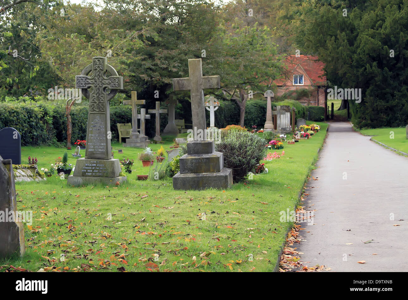 Cemetery in England Stock Photo - Alamy