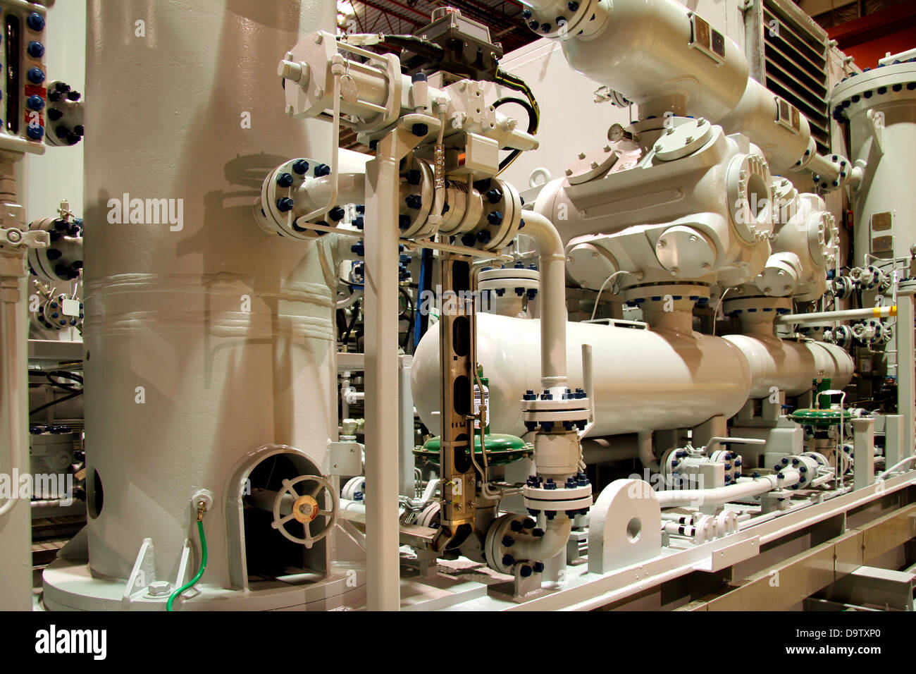 Complex natural gas compressor station Stock Photo Alamy