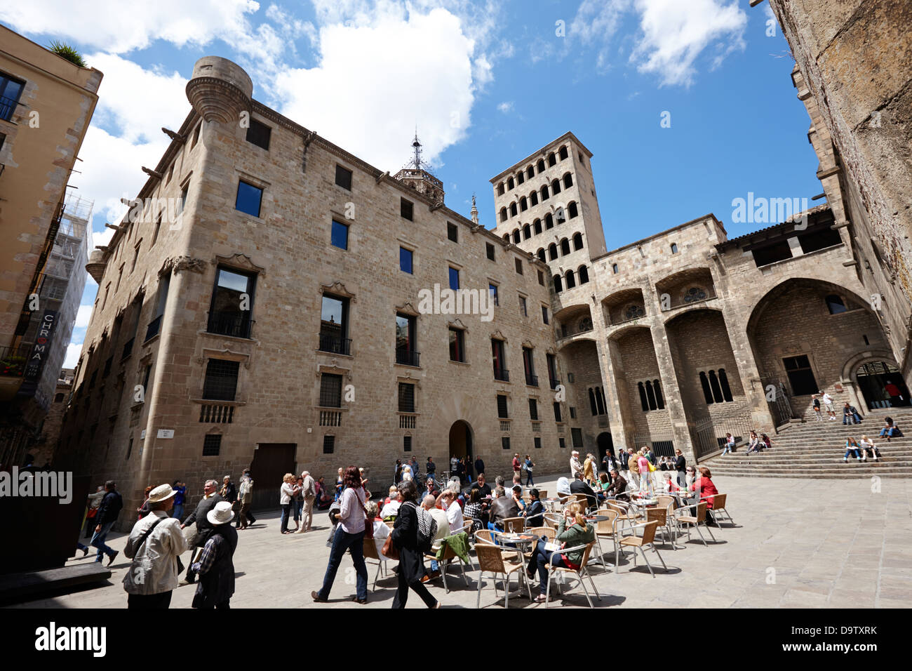 Palace Of Lloctinent In Palacio Real Mayor Plaza Del Rey Barcelona Stock Photo Alamy