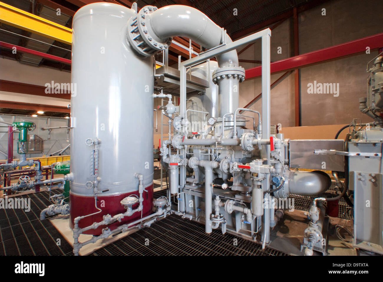 Complex natural gas compressor station Stock Photo Alamy
