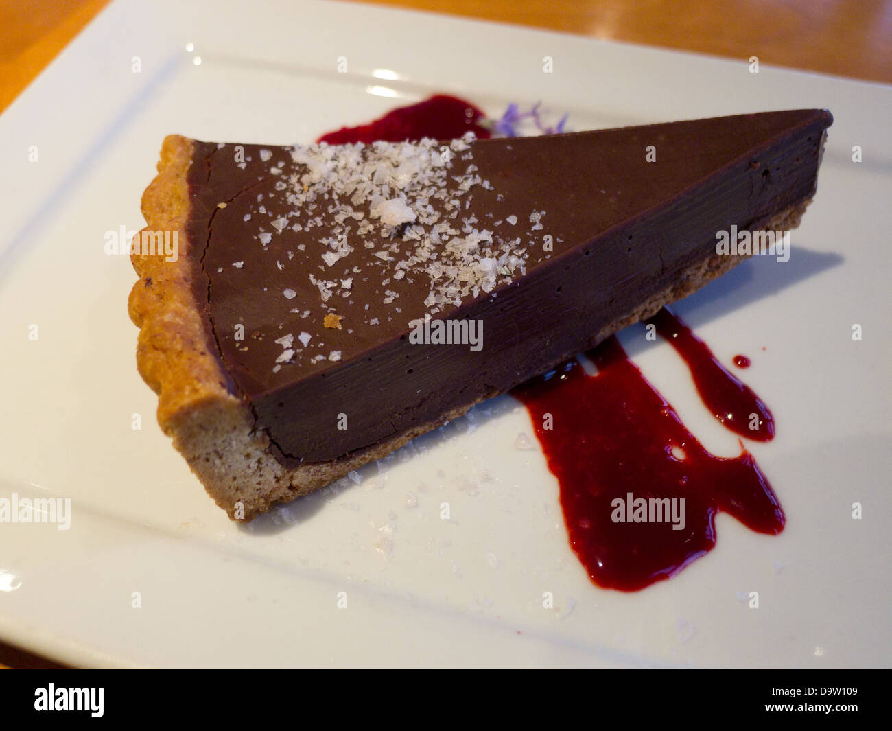 Chocolate pie. Stock Photo
