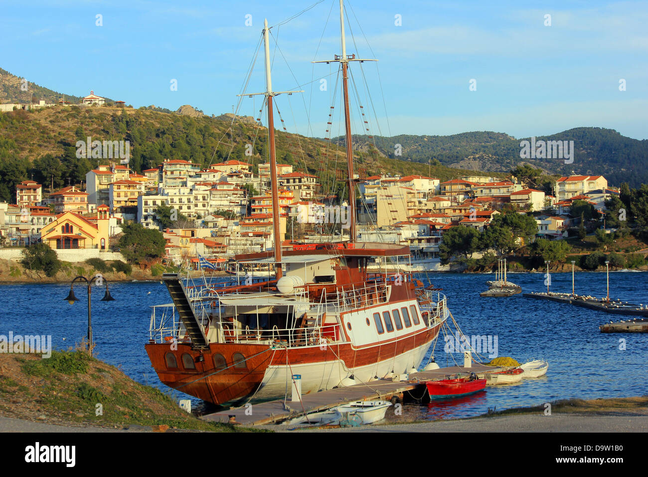 Marmaras Port, Chalkidiki Stock Photo