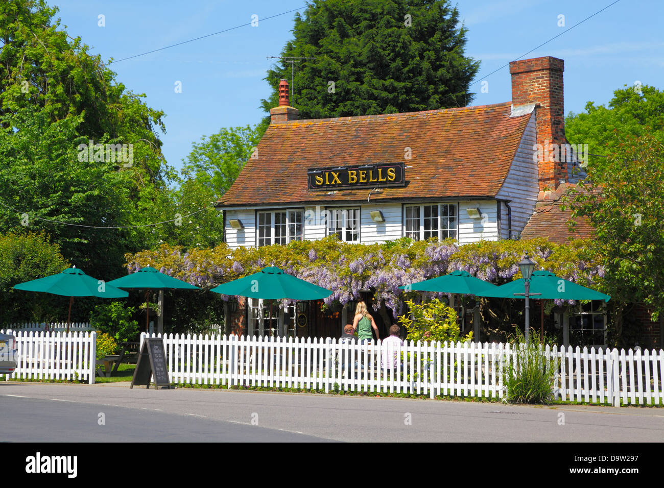 The Six Bells pub at Woodchurch Kent UK GB Stock Photo