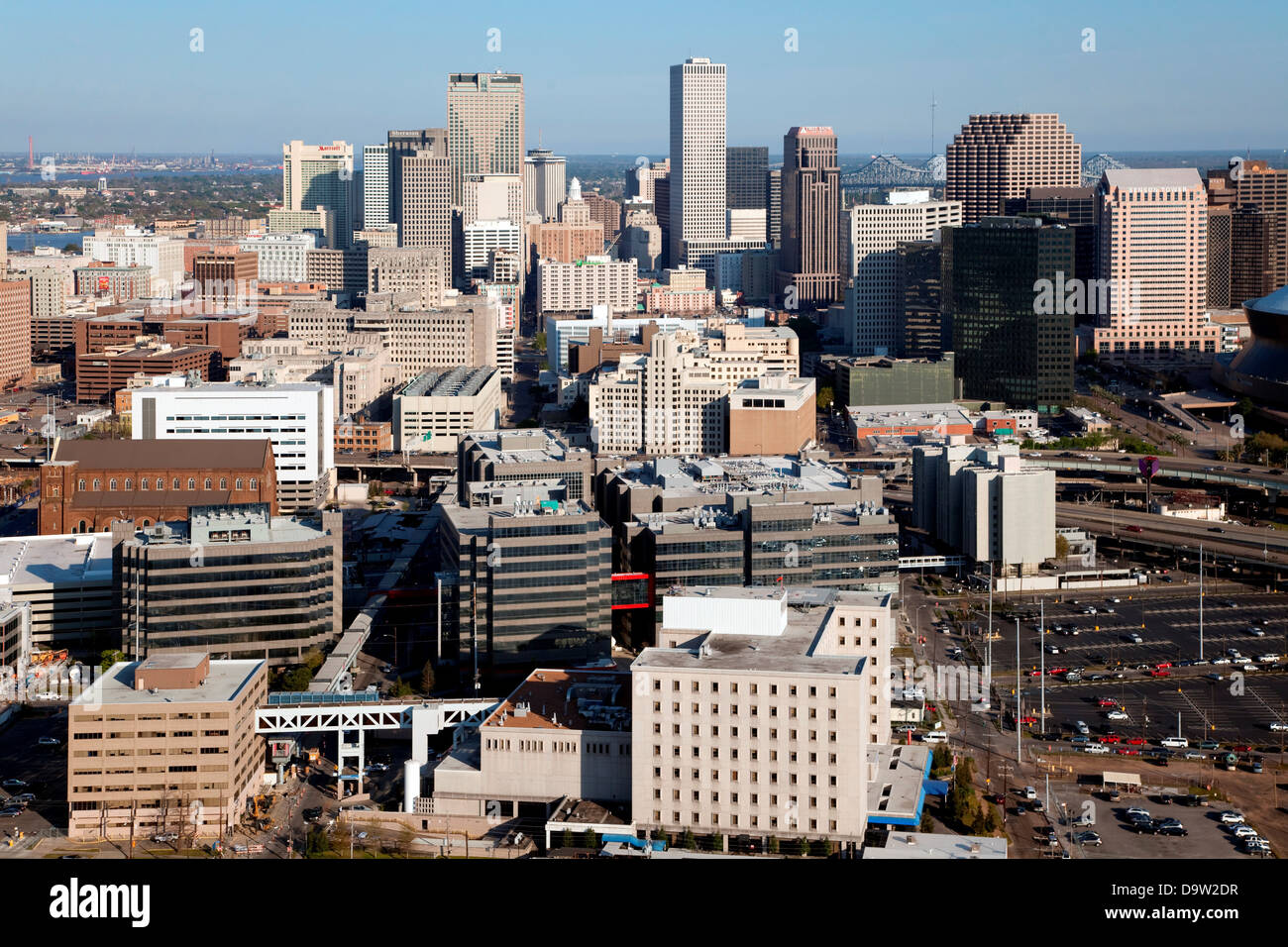 Aerial View of Downtown New Orleans, Louisiana Stock Photo - Alamy