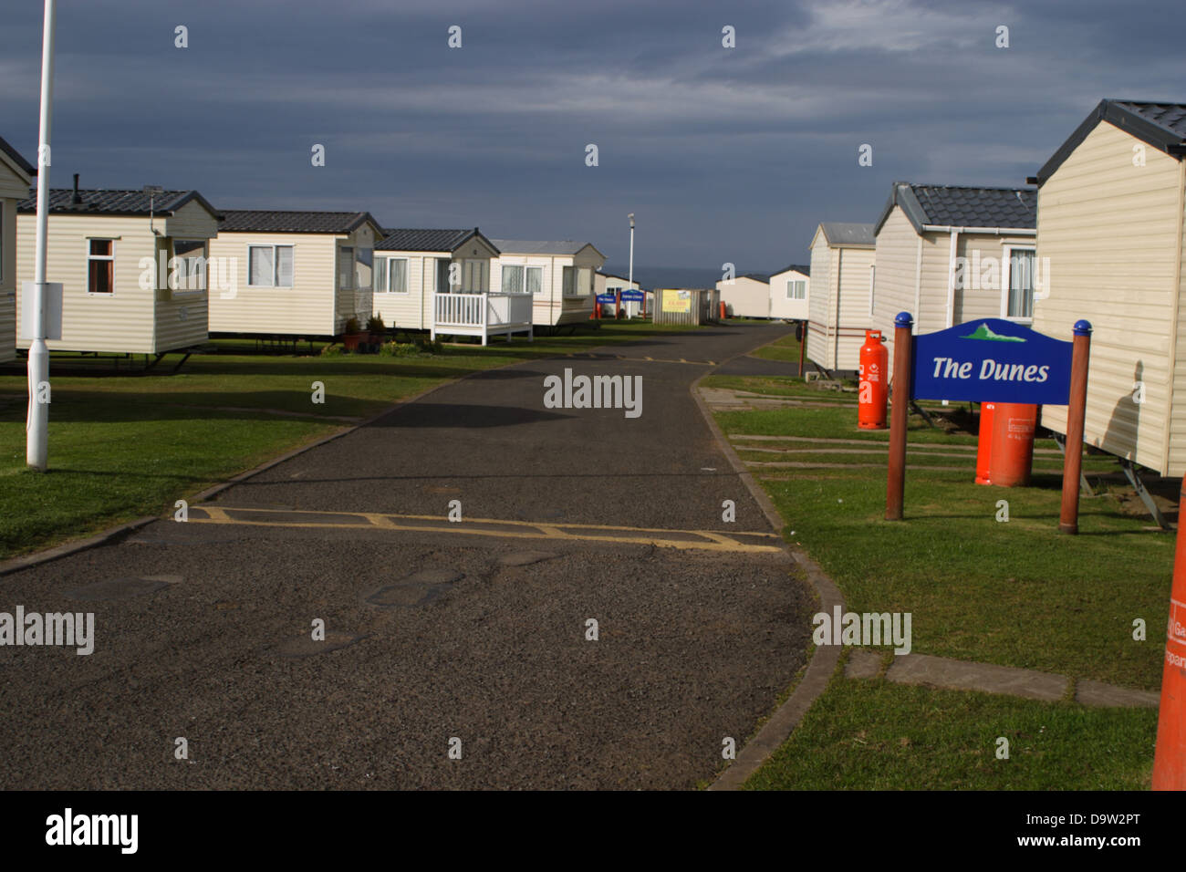 Caravans in the Haven Holiday Caravan park at Berwick upon Tweed