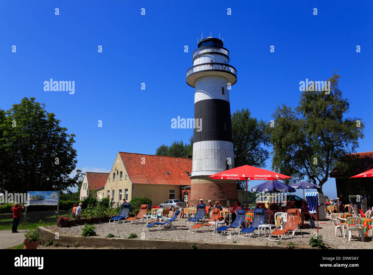 Bülk lighthouse, Kiel Bay, Schleswig-Holstein, Germany, Europe Stock Photo