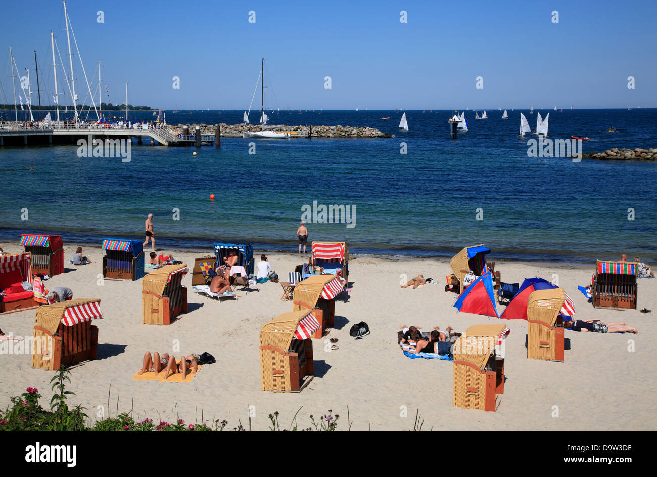 Schilksee Beach, Kiel Bay, Schleswig-Holstein, Germany, Europe Stock Photo