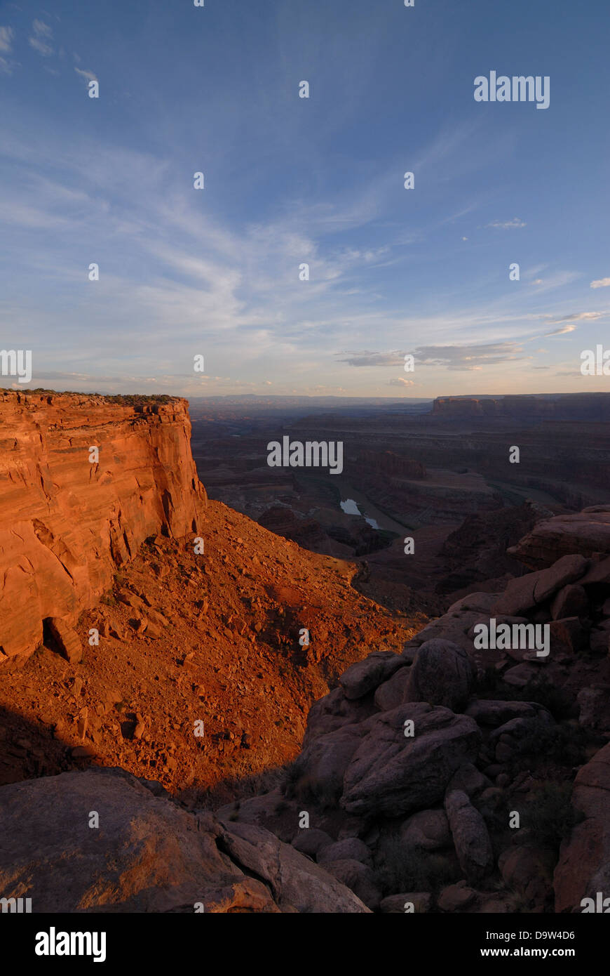 Cliffs of Dead Horse Point State Park at sunset near Moab, Utah, USA Stock Photo