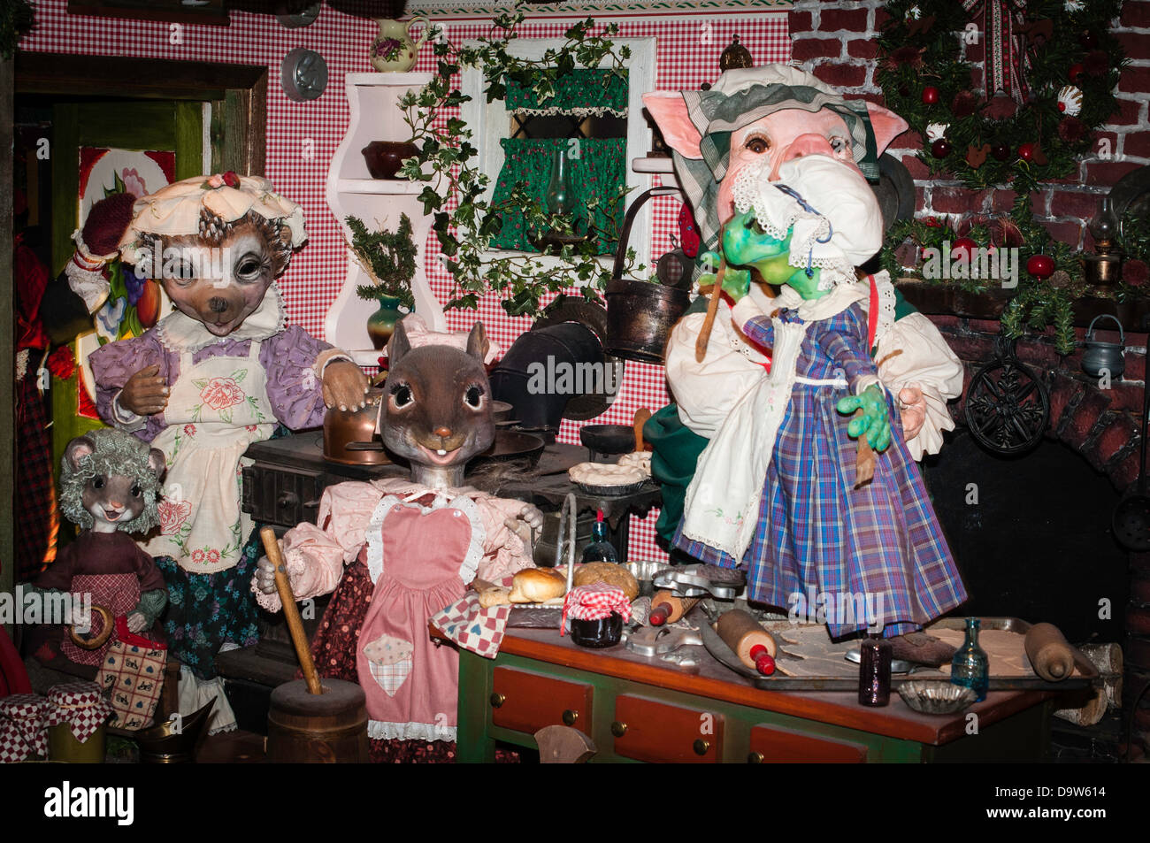 NATIONAL CHRISTMAS CENTER MUSEUM, Lancaster, PA. Features life-size set-ups of Christmas stories and characters. Stock Photo