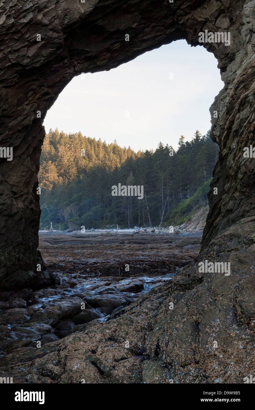 Riatloo Rocks USA, Washington, Olympic National Park, Rialto Beach, The Hole in the ...
