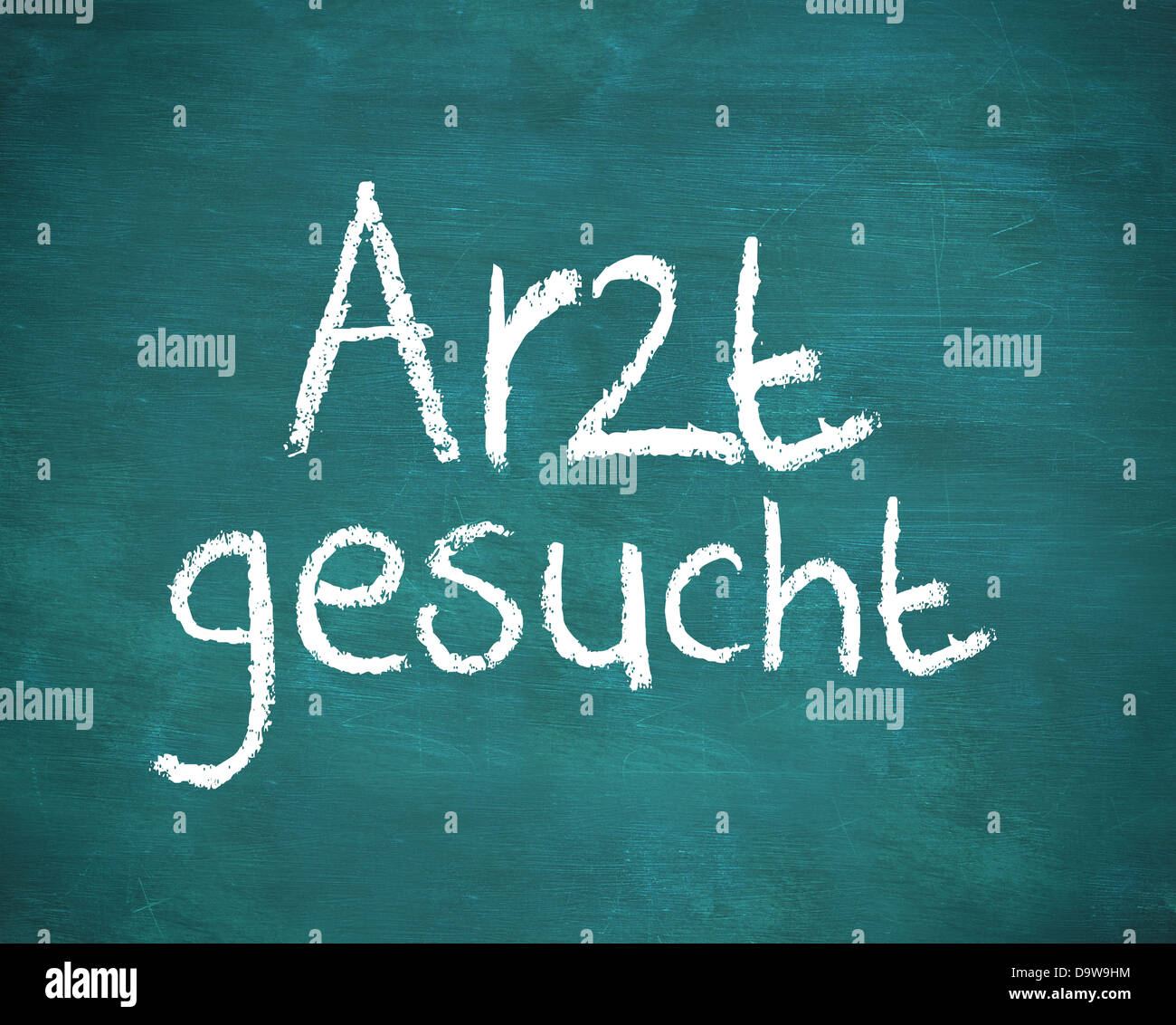 German word arzt gesucht Stock Photo