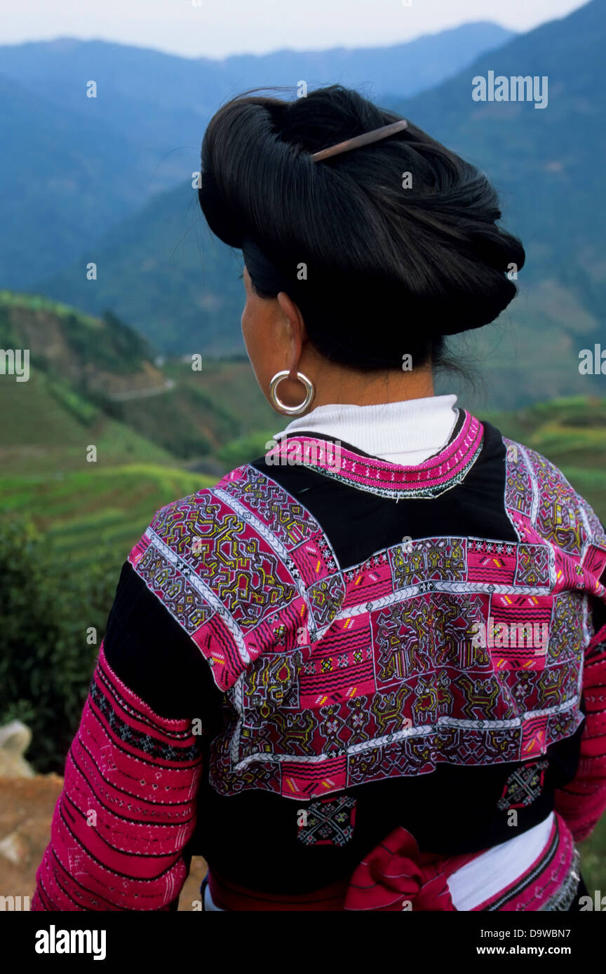 Yao Women Traditional Hairstyles Stock Photos Yao Women