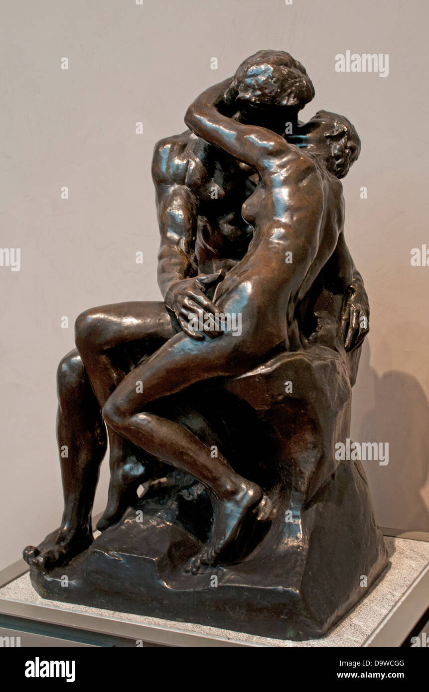 Le Baiser  - The Kiss1882 Auguste Rodin 1840-1917 France Stock Photo