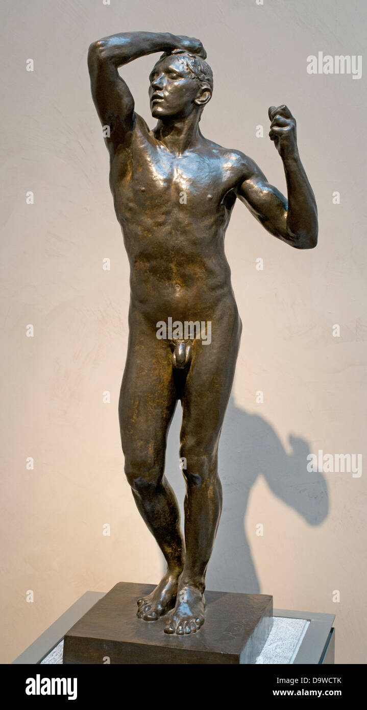 L'age d'airain - The bronze age 1876 Auguste Rodin 1840-1917 France Stock Photo