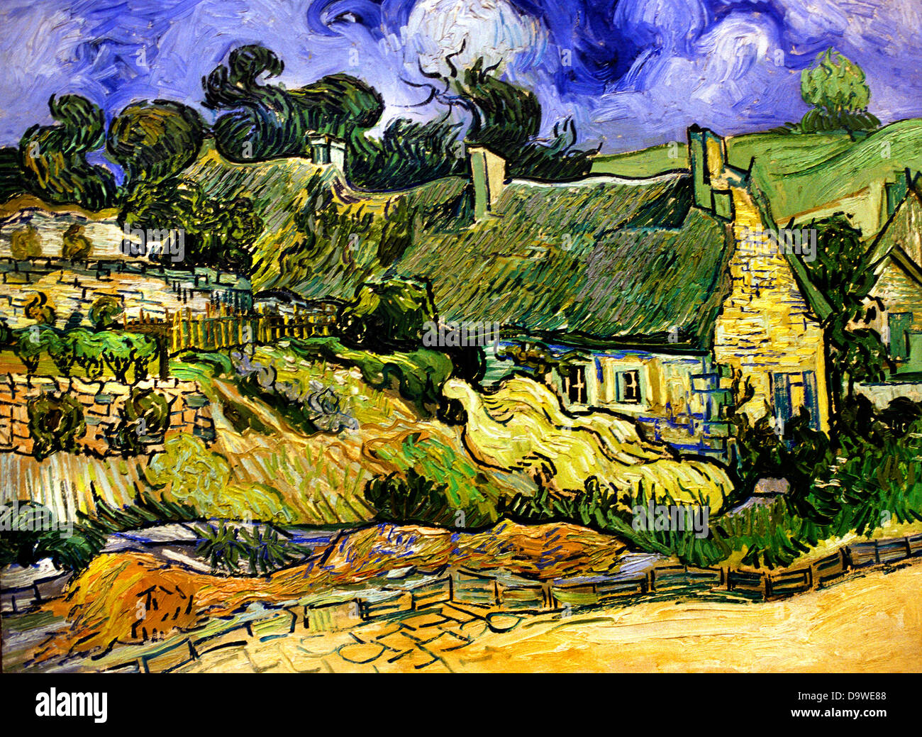 Houses in Cord  Vincent van Gogh 1853–1890 Dutch Netherlands Stock Photo