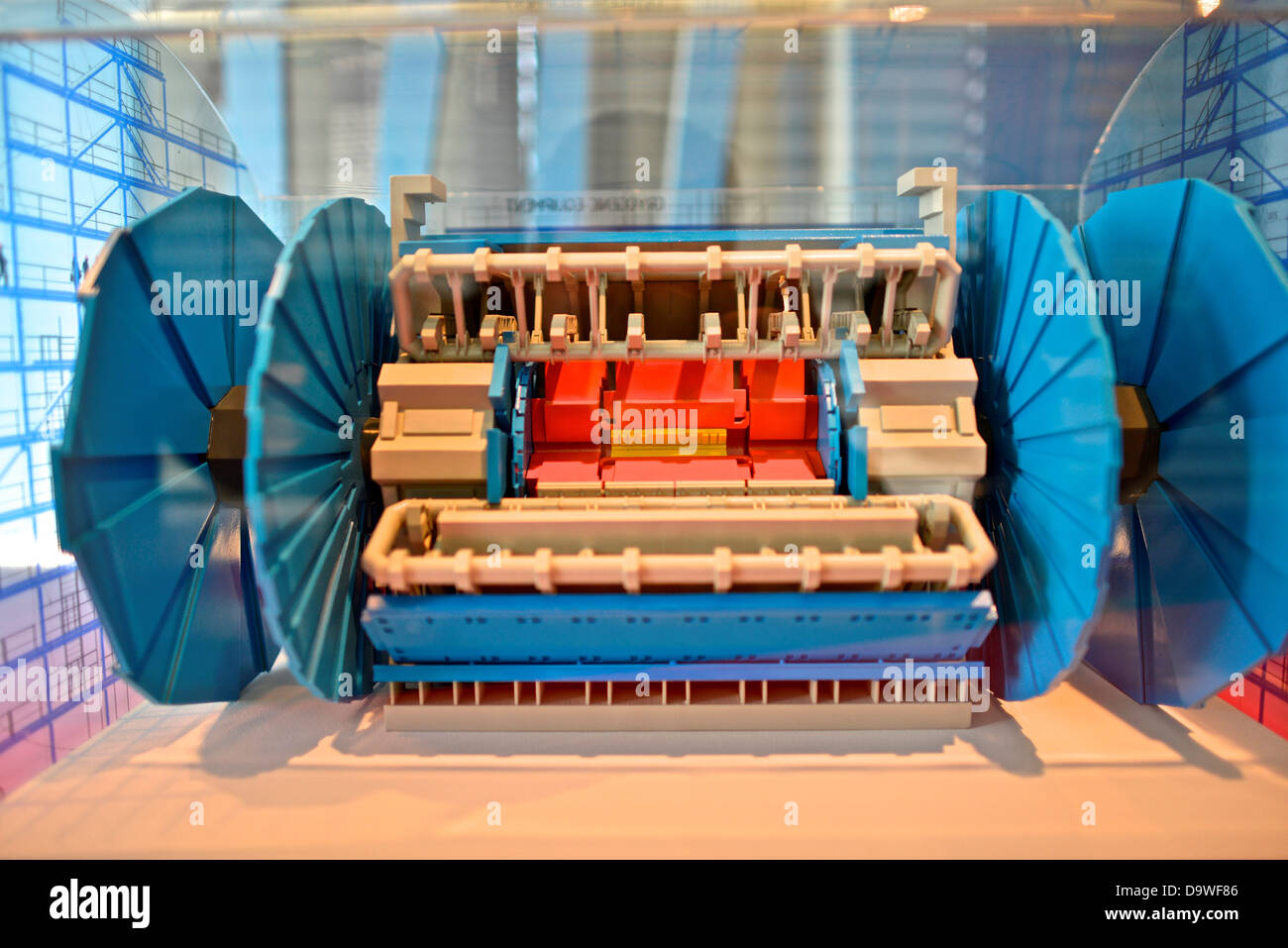 Switzerland, Geneva, Miniature of ATLAS Detector, CERN Stock Photo - Alamy