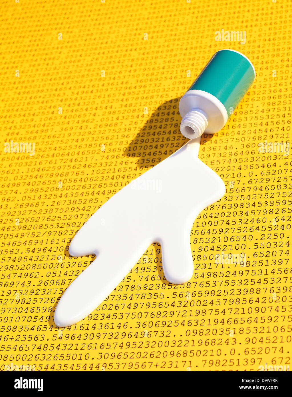 cosmetic spill Stock Photo