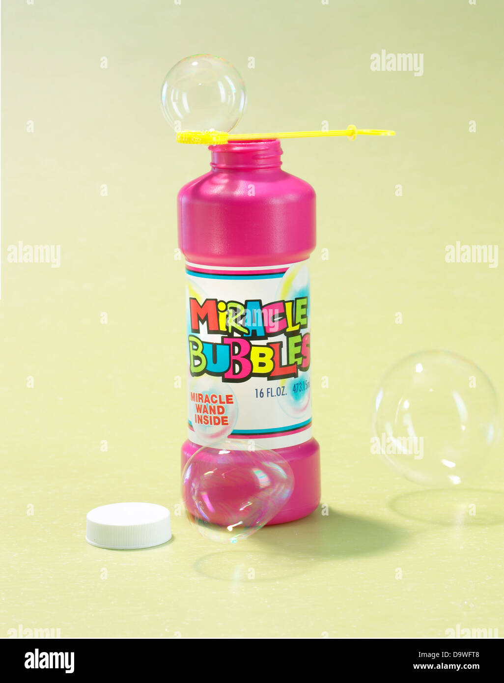 bubble soap solution Stock Photo