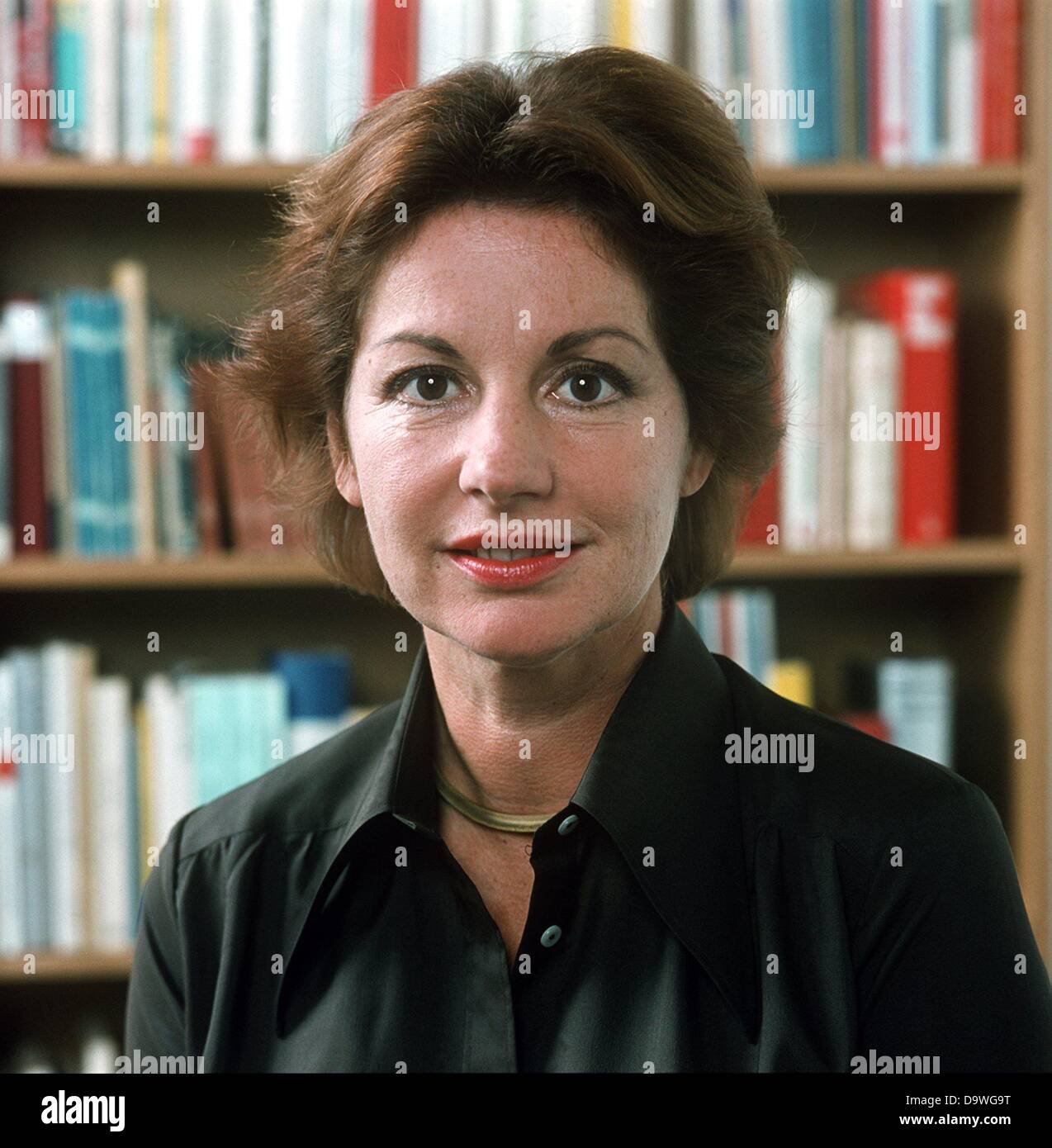 Austrian writer and actress, Johanna von Koczian, photographed in October 1977 at Frankfurt Book Fair. Stock Photo