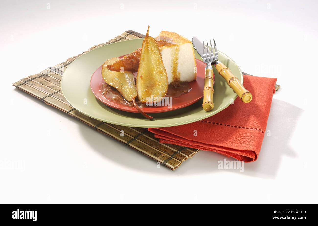 caramelized pears Stock Photo