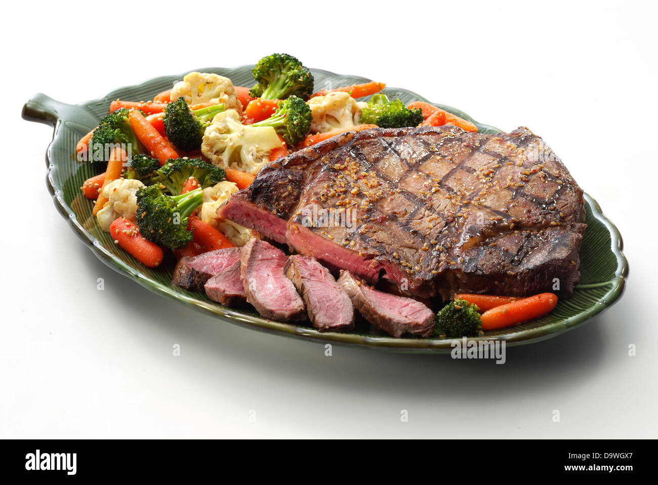 steak sesame Stock Photo