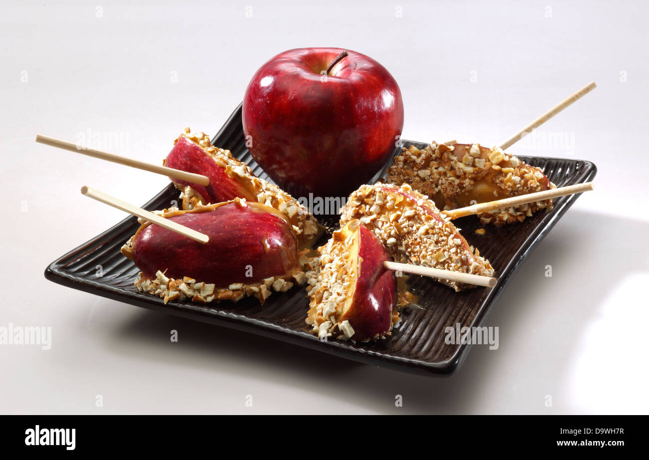 caramel apples Stock Photo