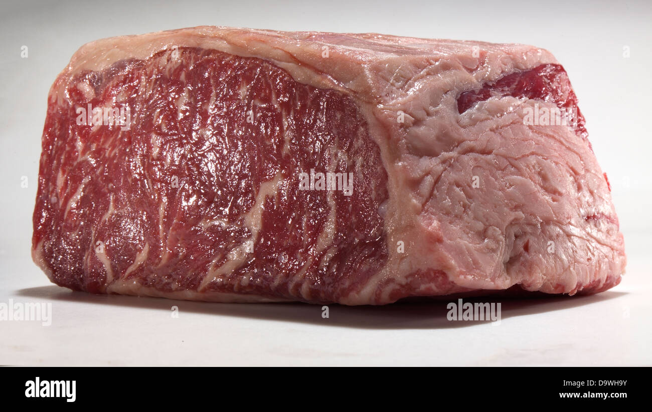 raw piece of steak Stock Photo