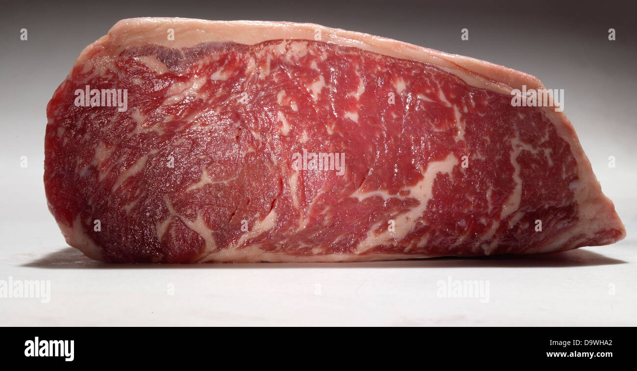 raw piece of steak Stock Photo