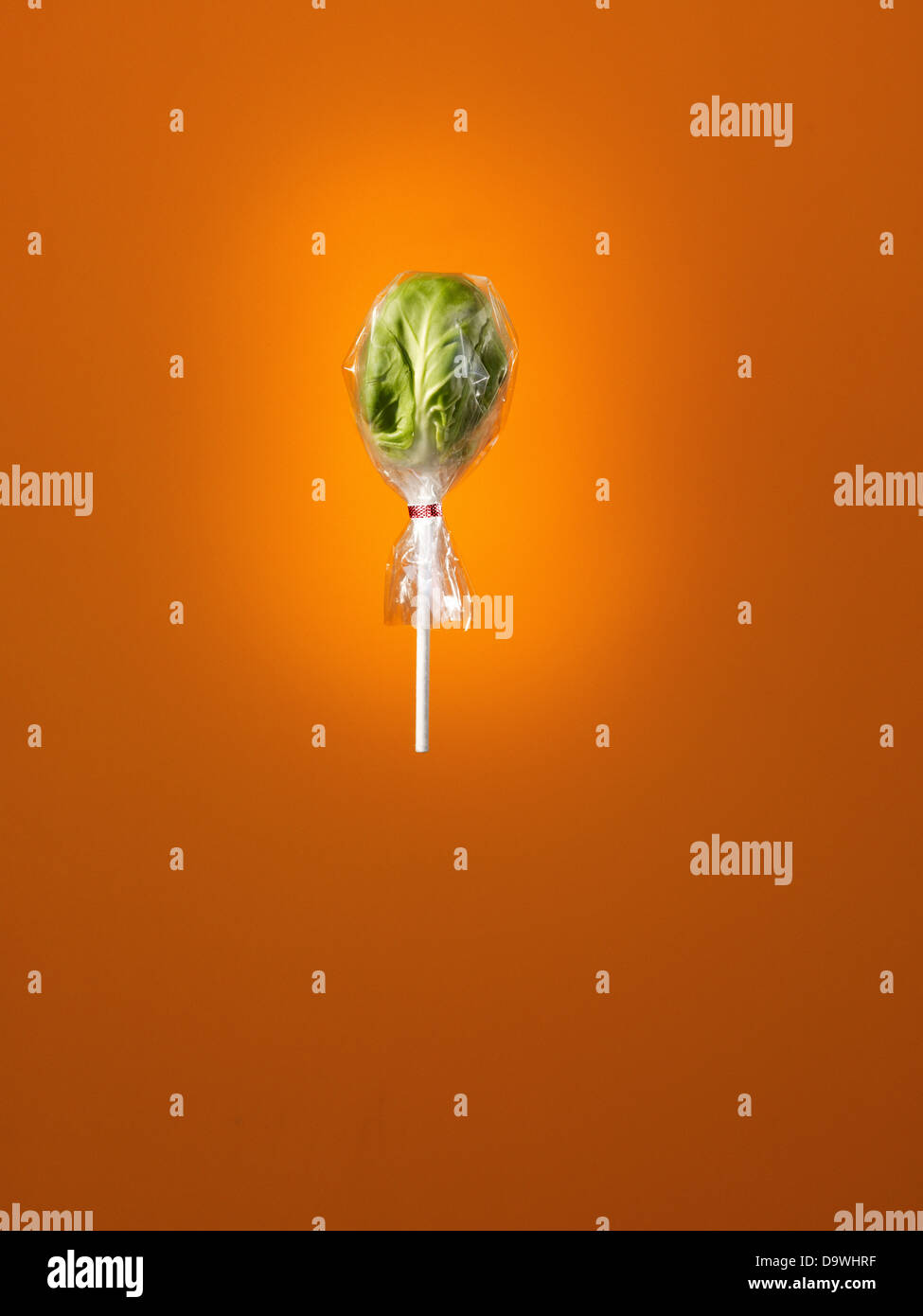 brussels sprout lollipop Stock Photo Alamy