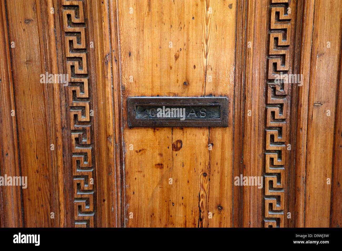 cartas old letterbox door furniture old spanish wooden door barcelona