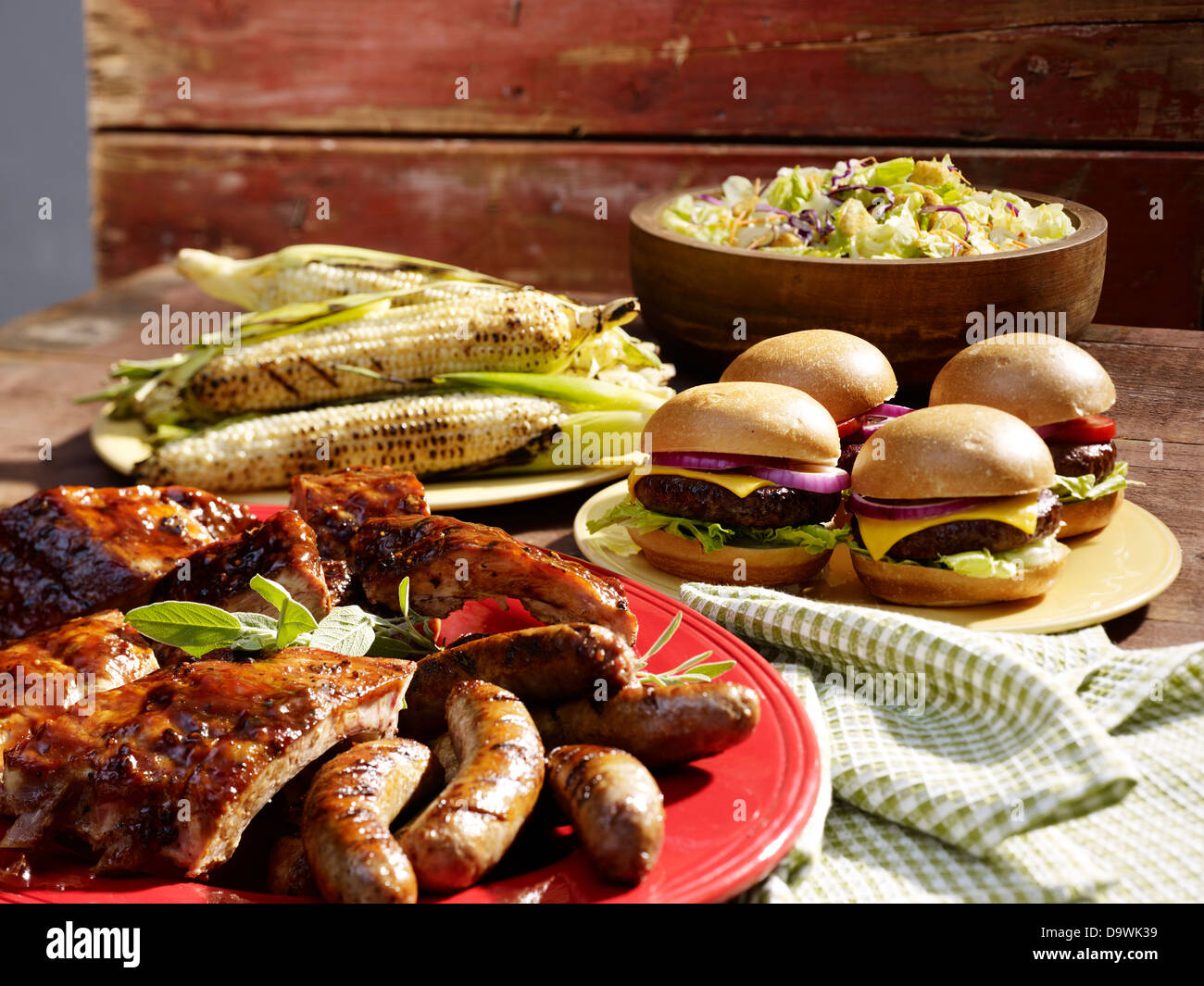American BBQ Stock Photo