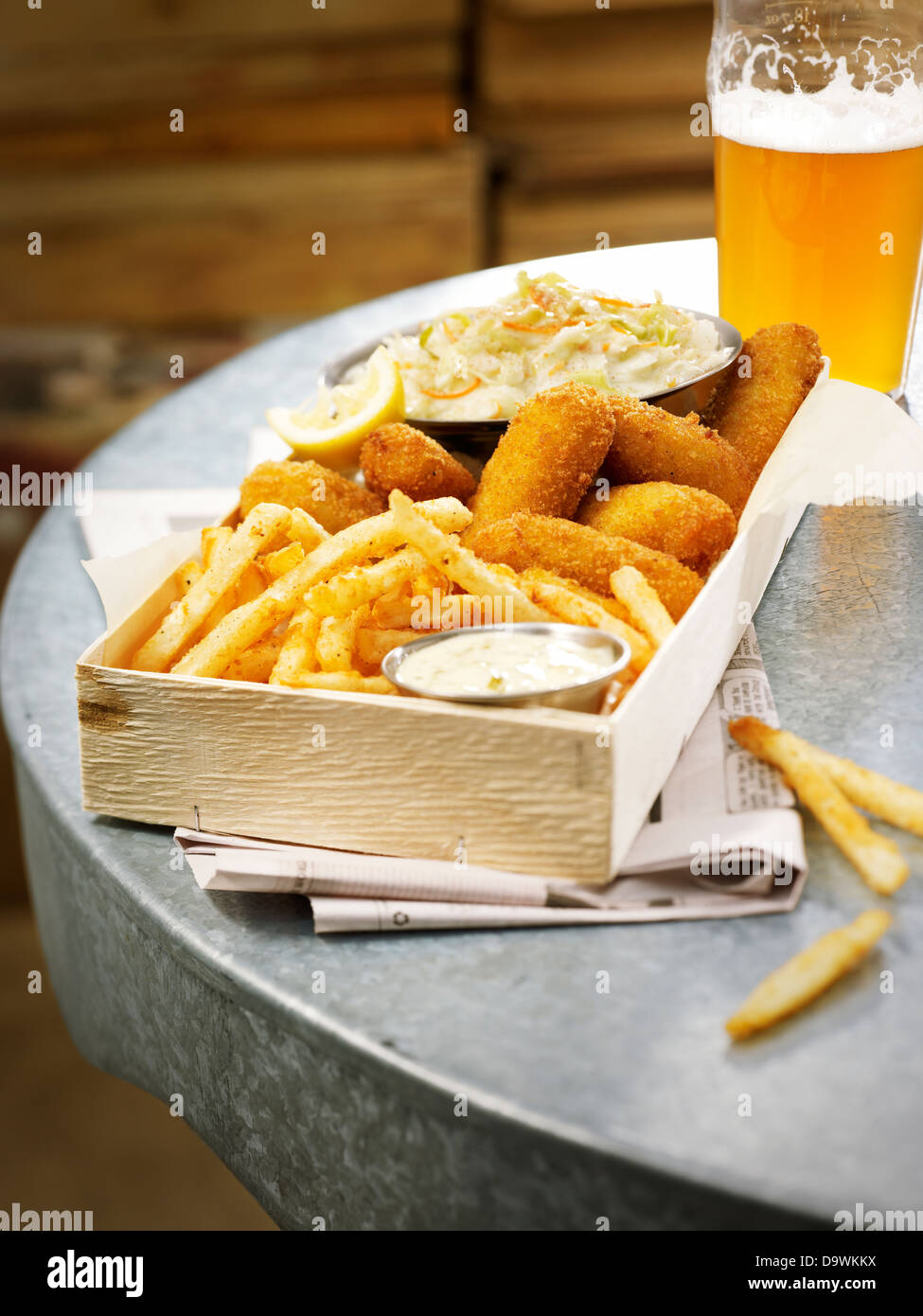 fish and chips Stock Photo