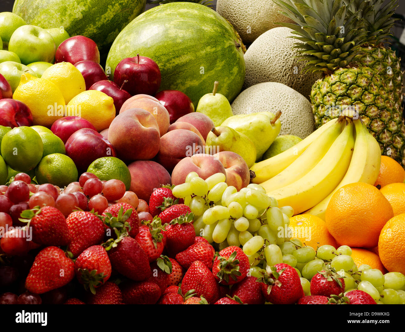 fruit stand Stock Photo