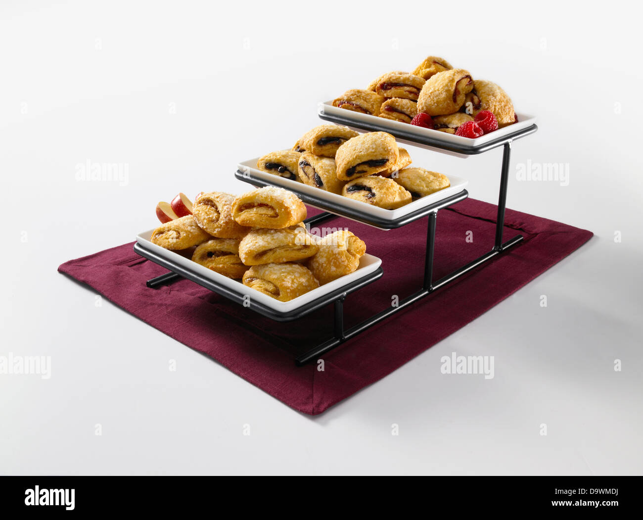 Pastries tray Stock Photo