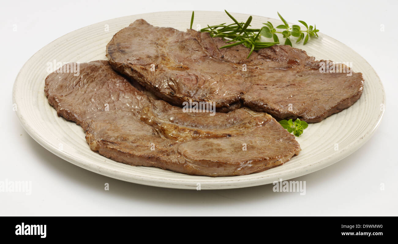 prepared chuck steak Stock Photo