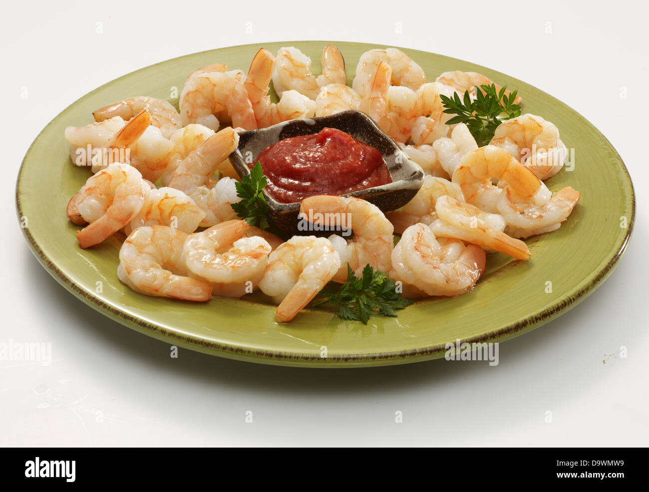 prepared shrimps Stock Photo