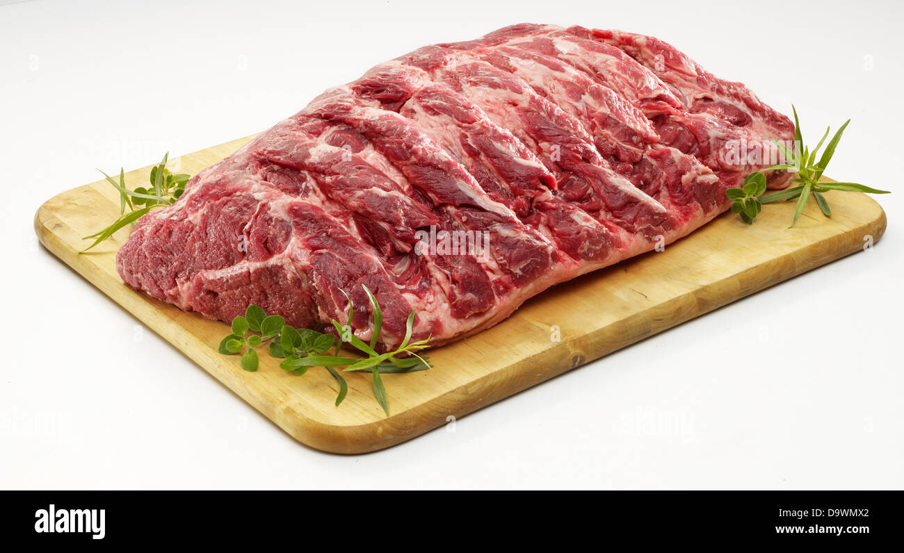raw rib roast Stock Photo Alamy