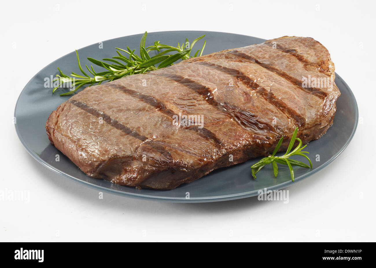 grilled sirloin steak Stock Photo